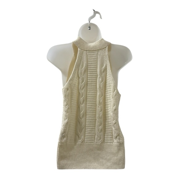 Marled Reunited Clothing Cable Knit Halter Sweater L - Picture 5 of 7